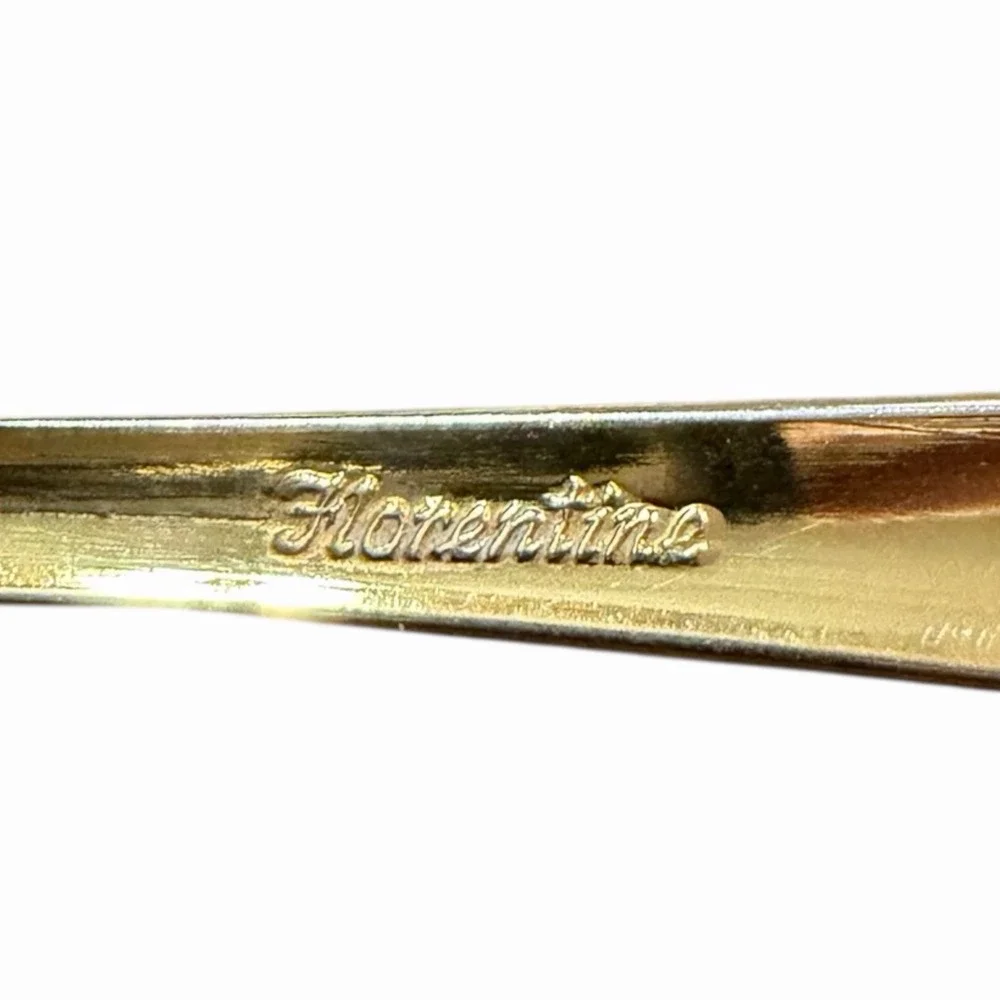 Antigua (Gold Electroplate) Flatware‎ Royalton Florentine Soup Spoon Replacement